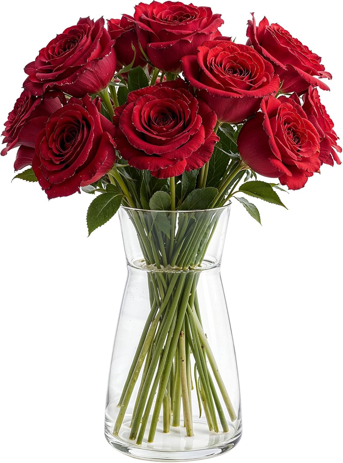 Vase à fleurs en verre, Ledoir 20 cm